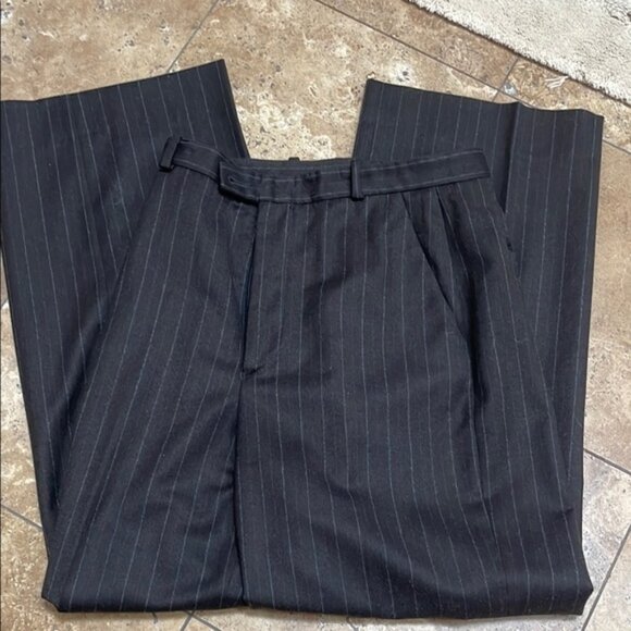 Brown Pinstripe Trousers - Picture 1 of 5